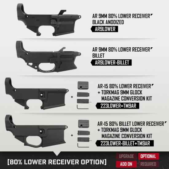 AR 9mm 16'' Barrel W/10'' 12'' 15'' Handguard Option | ''CUSTOM'' Carbine Kit AR 9mm 16'' Barrel W/10'' 12'' 15'' Handguard Option | ''CUSTOM'' Carbine Kit
