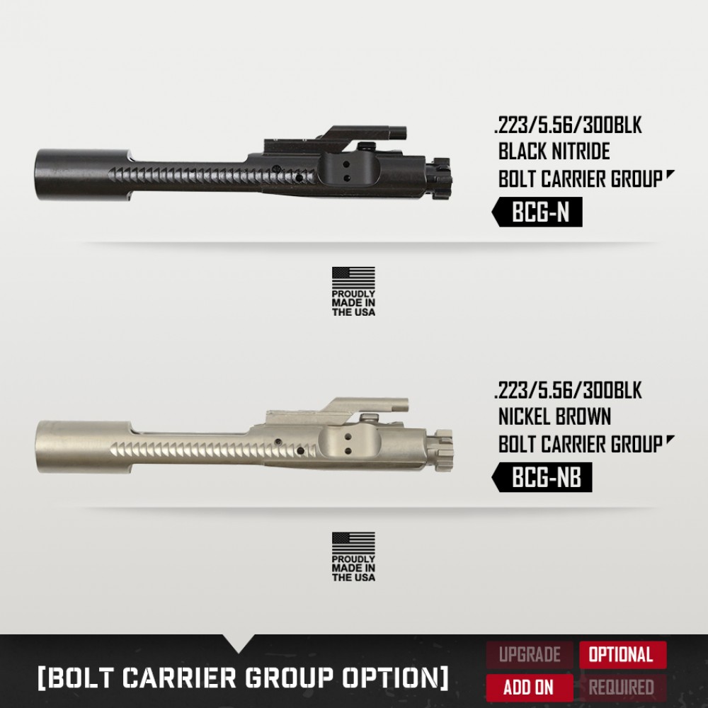 AR-15 .223/5.56 16" Barrel W/ 10'' 12'' 15'' Handguard Option | ''MERCENARY'' Carbine Kit