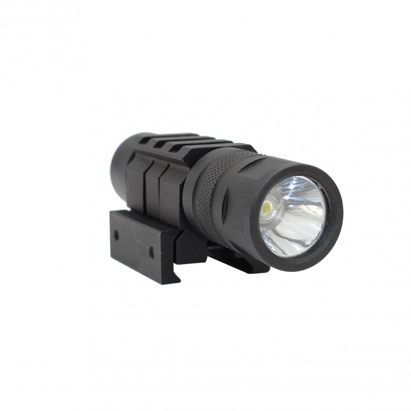 150 Lumen Rifle Shotgun LED Compact Flashlight Picatinny Wire Switch
