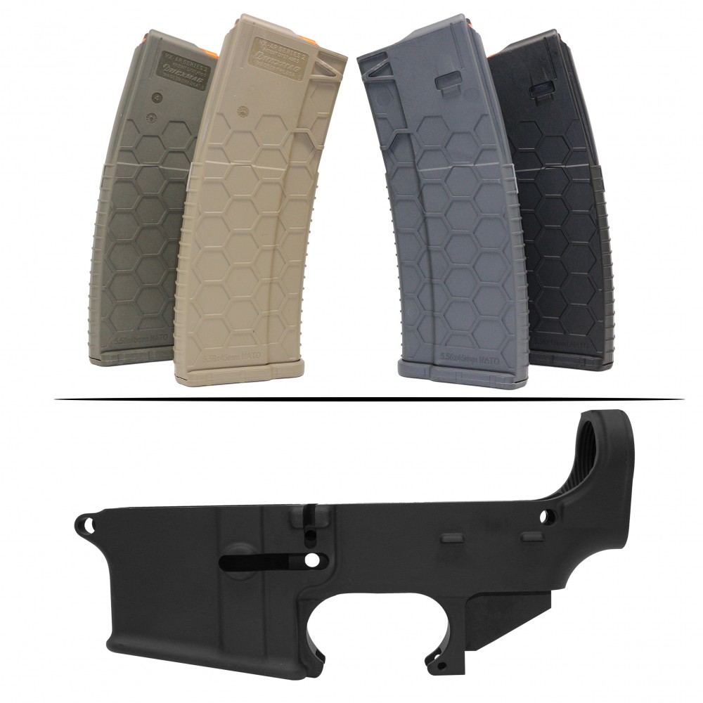 AR-15 80% Lower Receiver Black Anodized -AR-15 Hexmag Series II True 10 Rounds AR-15 80% Lower Receiver Black Anodized -AR-15 Hexmag Series II True 10 Rounds