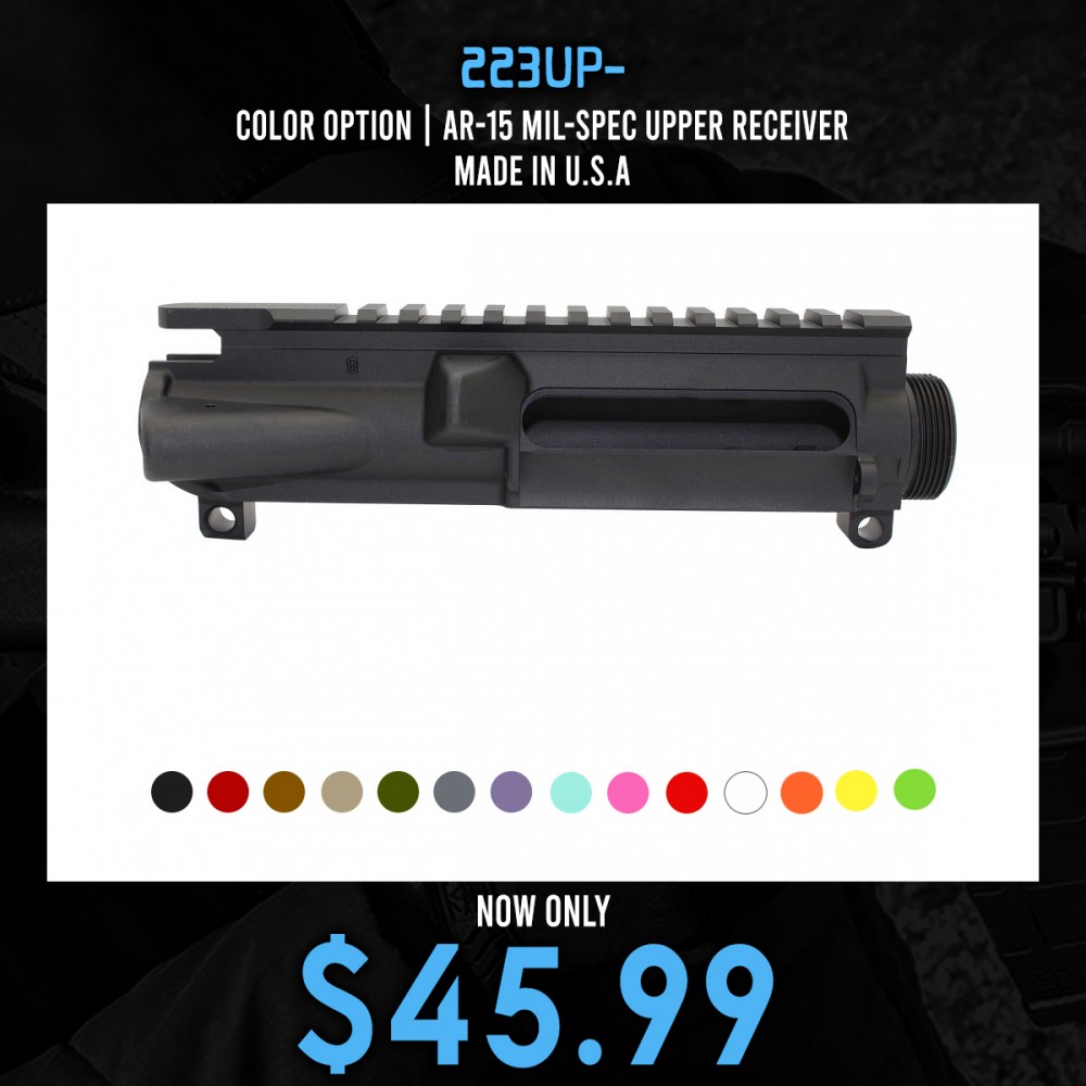 COLOR OPTION| AR-15 Mil-Spec Upper Receiver - Made In U.S.A