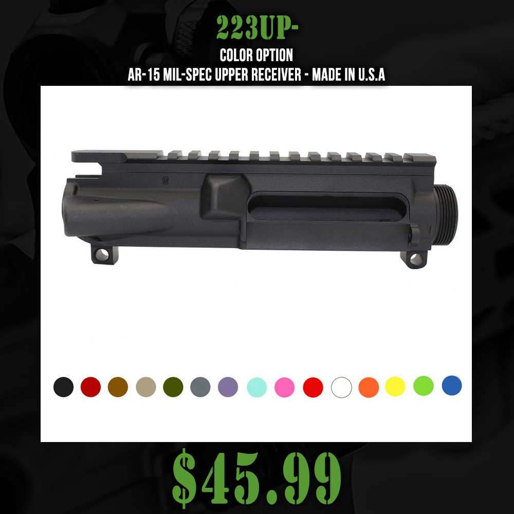 COLOR OPTION| AR-15 Mil-Spec Upper Receiver - Made In U.S.A