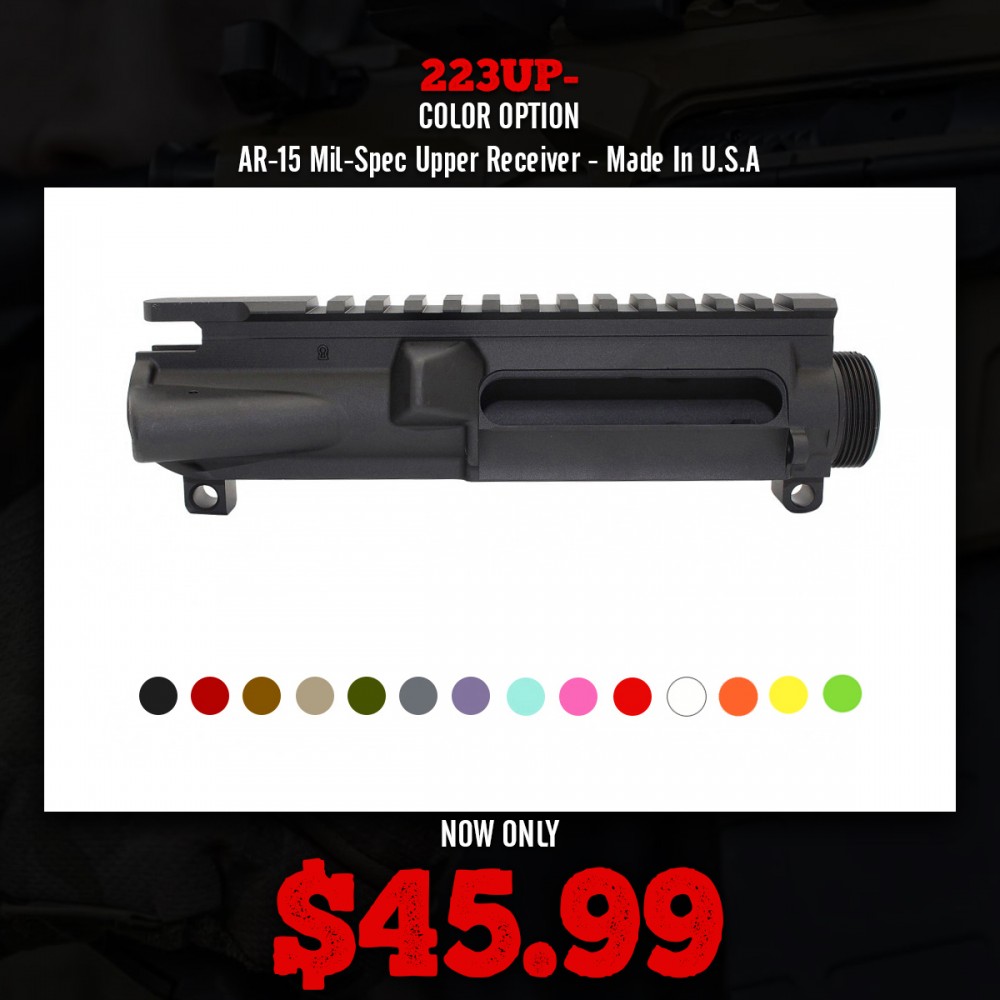 COLOR OPTION| AR-15 Mil-Spec Upper Receiver - Made In U.S.A