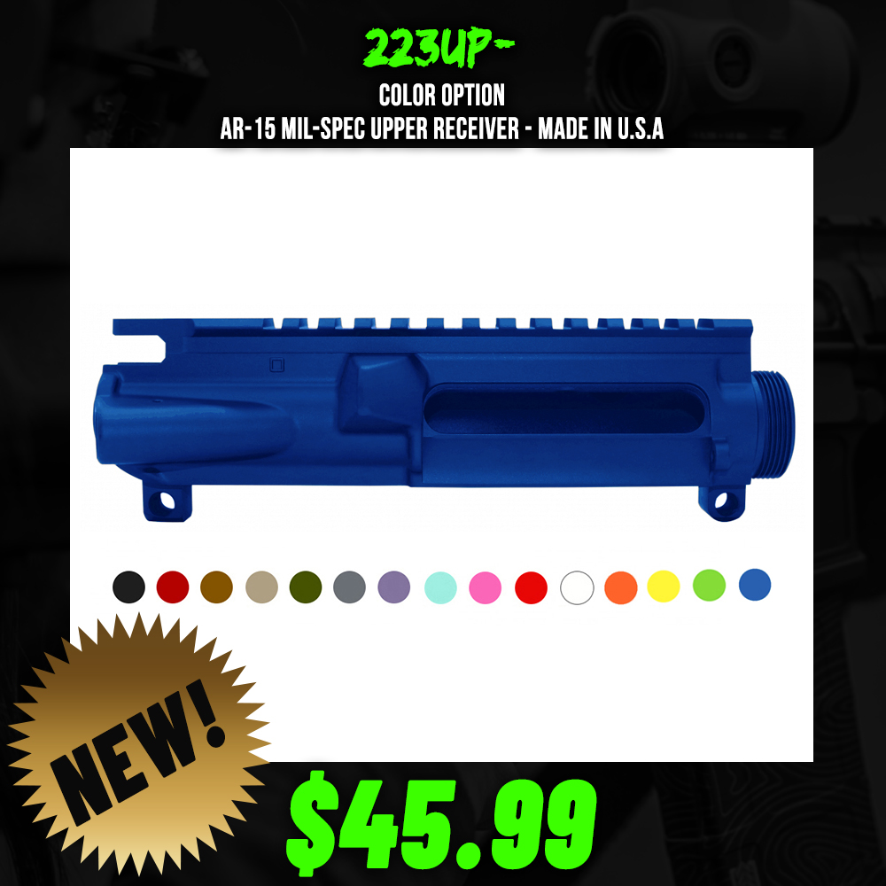 COLOR OPTION| AR-15 Mil-Spec Upper Receiver - Made In U.S.A