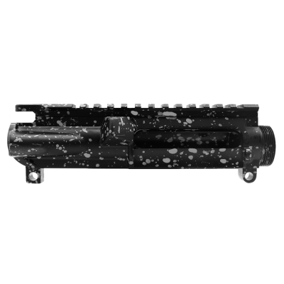 CERAKOTE SPLATTER SLV | AR-15 Mil-Spec Upper Receiver - Base BLK - Pattern - SLV - Made in U.S.A
