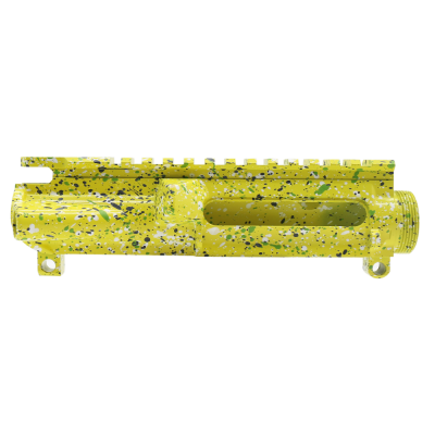 CERAKOTE SPLATTER LEM | AR-15 Mil-Spec Upper Receiver - Base LEM - Pattern - SGY.WHI.ZBG - Made in U.S.A