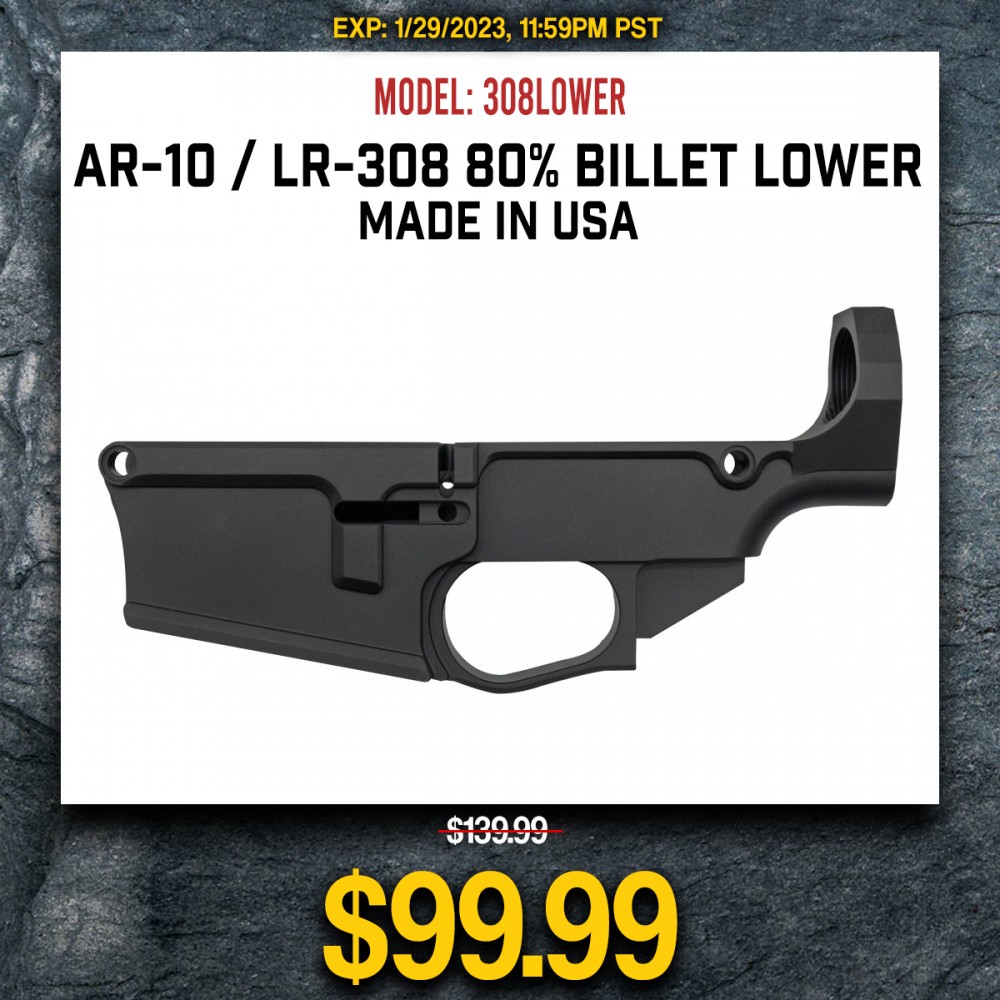 AR-10 / LR-308 80% Billet Lower | Made in USA