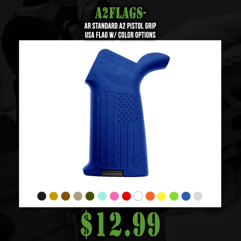 AR Standard A2 Pistol Grip | USA Flag w/ Color Options