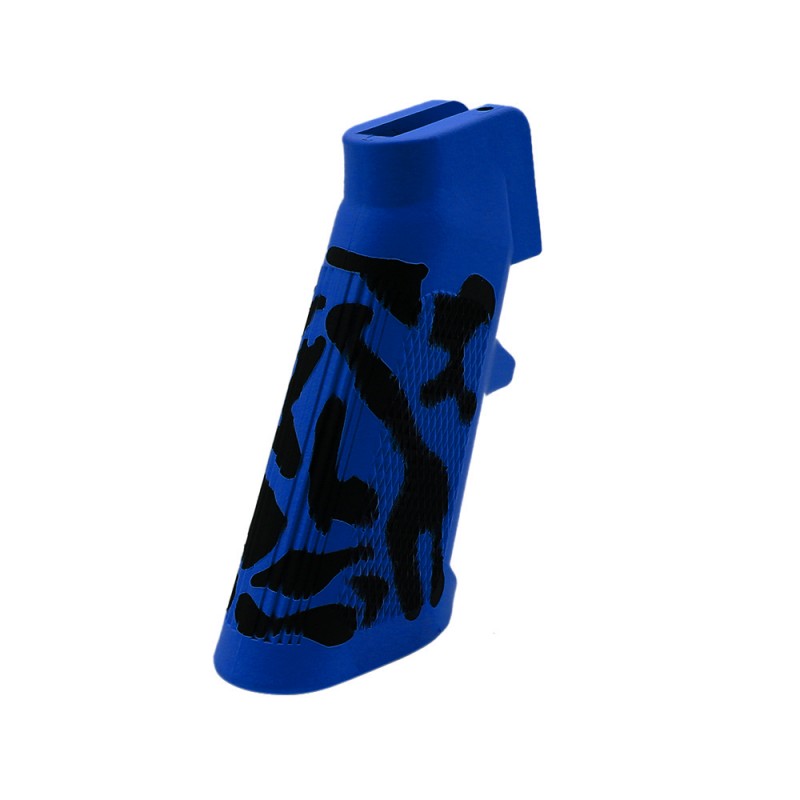CERAKOTE CAMO BLU | AR Standard A2 Pistol Grip - Base BLU - Pattern - BLK CERAKOTE CAMO BLU | AR Standard A2 Pistol Grip - Base BLU - Pattern - BLK