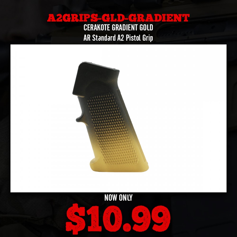 CERAKOTE GRADIENT GOLD | AR Standard A2 Pistol Grip