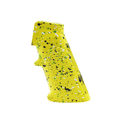 CERAKOTE SPLATTER LEM | AR STANDARD A2 PISTOL GRIP - Base LEM - Pattern - SGY.WHI.ZBG