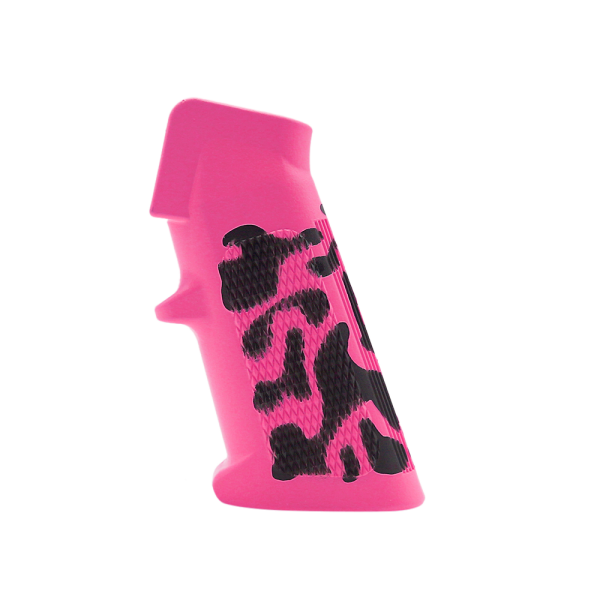 CERAKOTE CAMO PNK | AR Standard A2 Pistol Grip - Base PNK - Pattern - BLK CERAKOTE CAMO PNK | AR Standard A2 Pistol Grip - Base PNK - Pattern - BLK