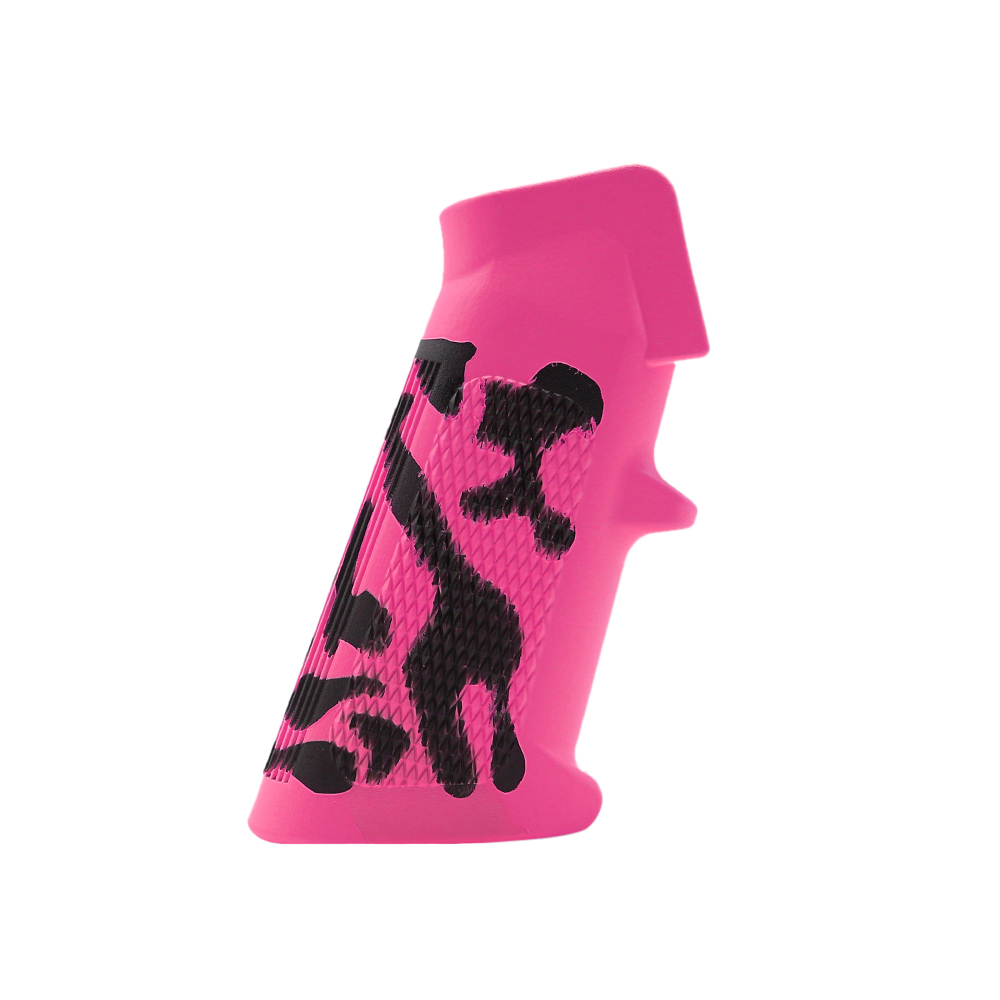 CERAKOTE CAMO| AR Standard A2 Pistol Grip| Black and Cerakote Pink