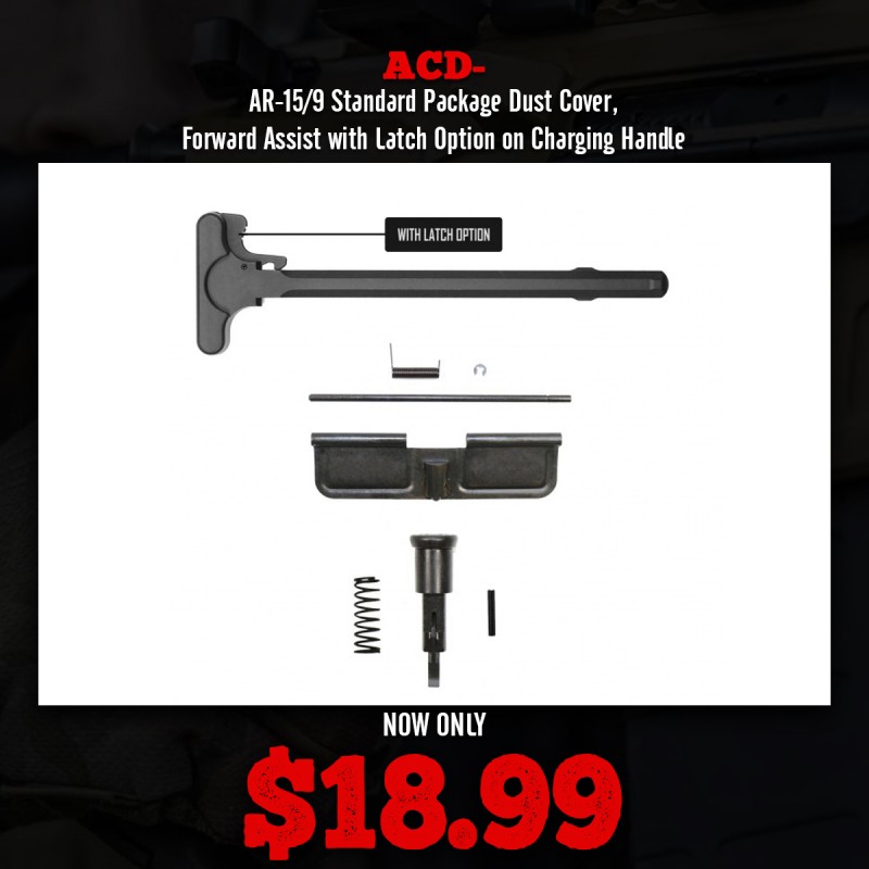 AR-15/9 Standard Package Dust Cover, Forward Assist with Latch Option on Charging Handle