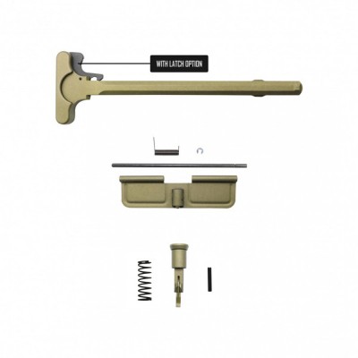 AR-10 / LR-308 CERAKOTE EL GREEN Package Dust Cover, Forward Assist with Latch Option on Charging Handle