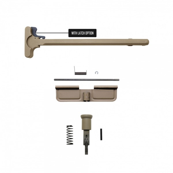 Cerakote FDE Accessory Pack| AR-15/9 Charging Handle Forward Assist and Dust Cover