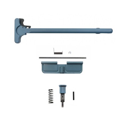 AR-10 / LR-308 Jesse James Blue Package Dust Cover, Forward Assist with Charging Handle