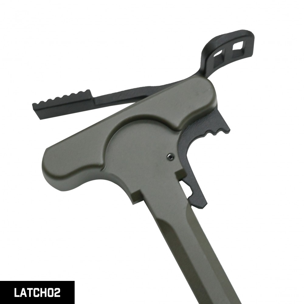 AR-10 / LR-308 CERAKOTE OD GREEN Package Dust Cover, Forward Assist with Latch Option on Charging Handle