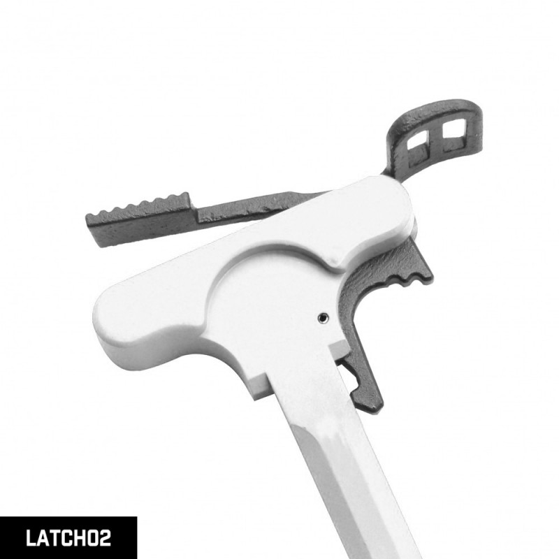 AR-10 / LR-308 CERAKOTE BRIGHT WHITE Package Dust Cover, Forward Assist with Latch Option on Charging Handle