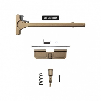 Cerakote Burnt Bronze Accessory Pack| AR-15/9 Charging Handle Forward Assist and Dust Cover