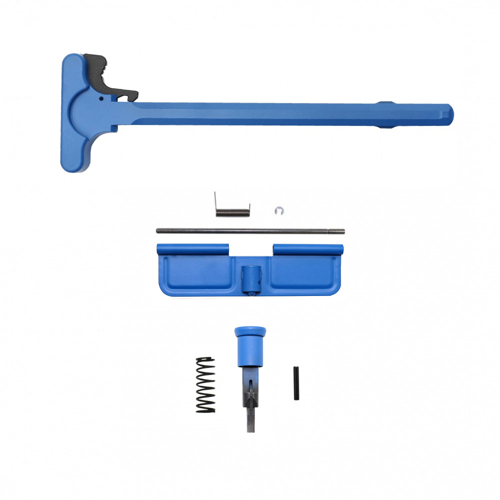 Cerakote NRA Blue Accessory Pack| AR-15/9 Charging Handle Forward Assist and Dust Cover