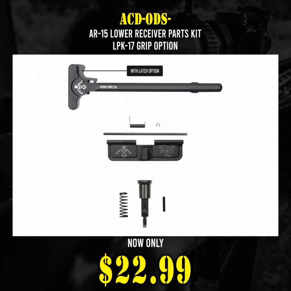 AR-15 ODS Package Dust Cover, Forward Assist with Latch Option on Charging Handle