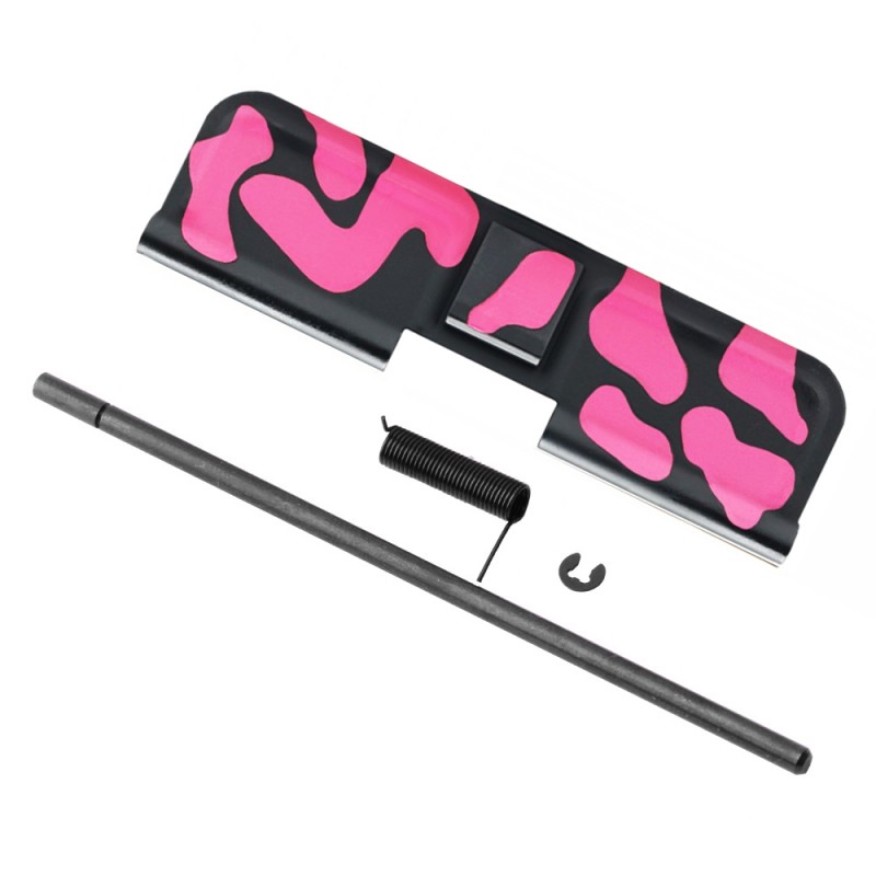 CERAKOTE CAMO | Accessory Pack - Black and Pink | AR-15/9 Charging Handle Forward Assist and Dust Cover