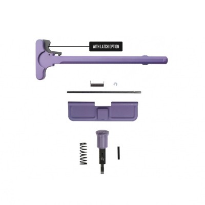 AR-15 CERAKOTE PURPLE Package Dust Cover, Forward Assist with Latch Option on Charging Handle