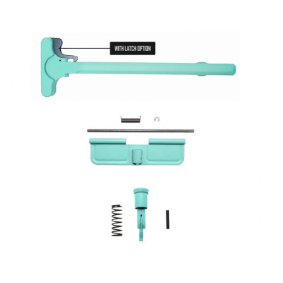 Cerakote Robins Egg Accessory Pack| AR-15/9 Charging Handle Forward Assist and Dust Cover