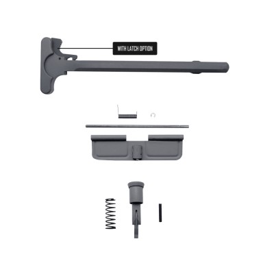 Cerakote Sniper Gray Accessory Pack| AR-15/9 Charging Handle Forward Assist and Dust Cover