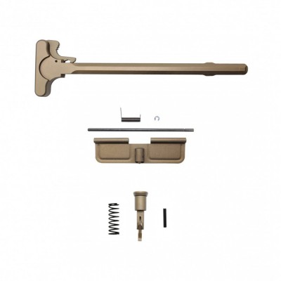 Tan Anodized Accessory Pack | AR-15/9 Charging Handle Forward Assist and Dust Cover
