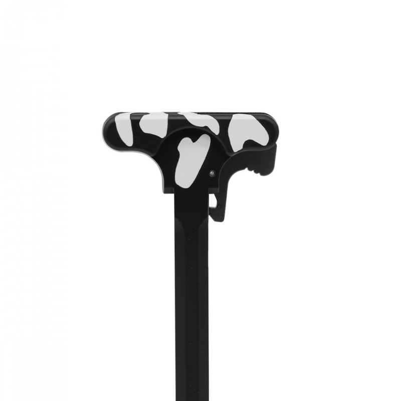 CERAKOTE CAMO | Accessory Pack - Black and Bright White | AR-15/9 Charging Handle Forward Assist and Dust Cover