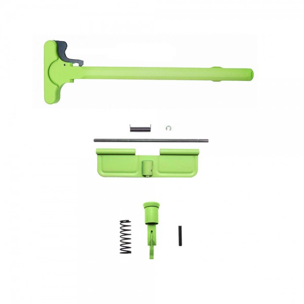 Cerakote Zombie Green Accessory Pack| AR-15/9 Charging Handle Forward Assist and Dust Cover Cerakote Zombie Green Accessory Pack| AR-15/9 Charging Handle Forward Assist and Dust Cover