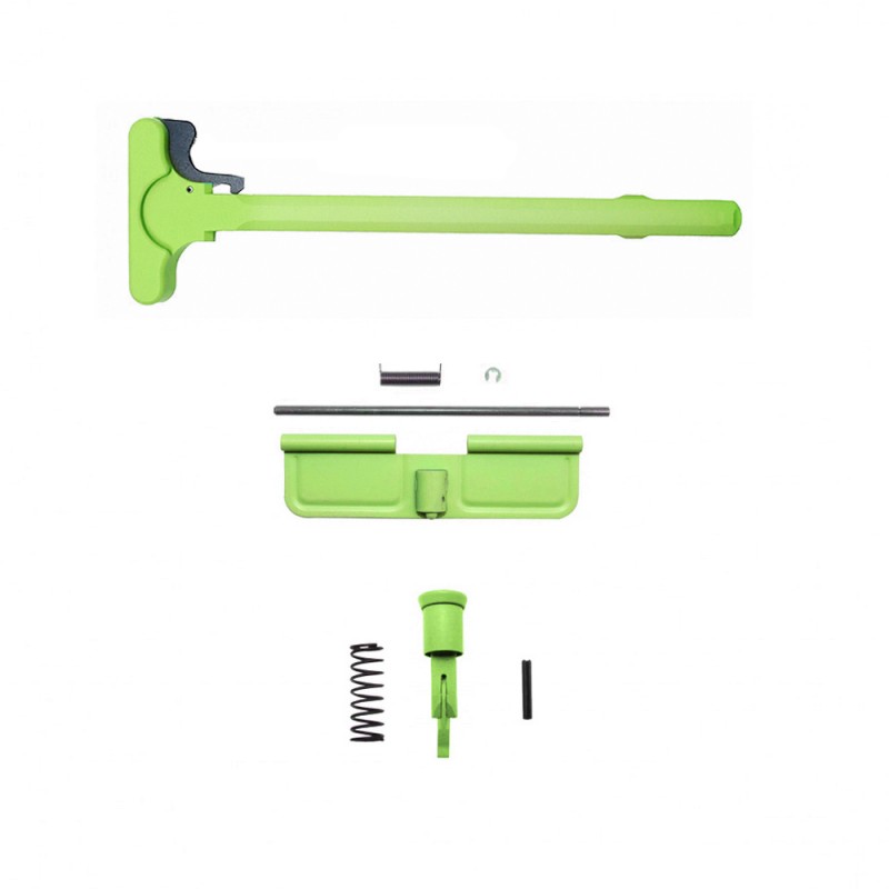 Cerakote Zombie Green Accessory Pack| AR-15/9 Charging Handle Forward Assist and Dust Cover