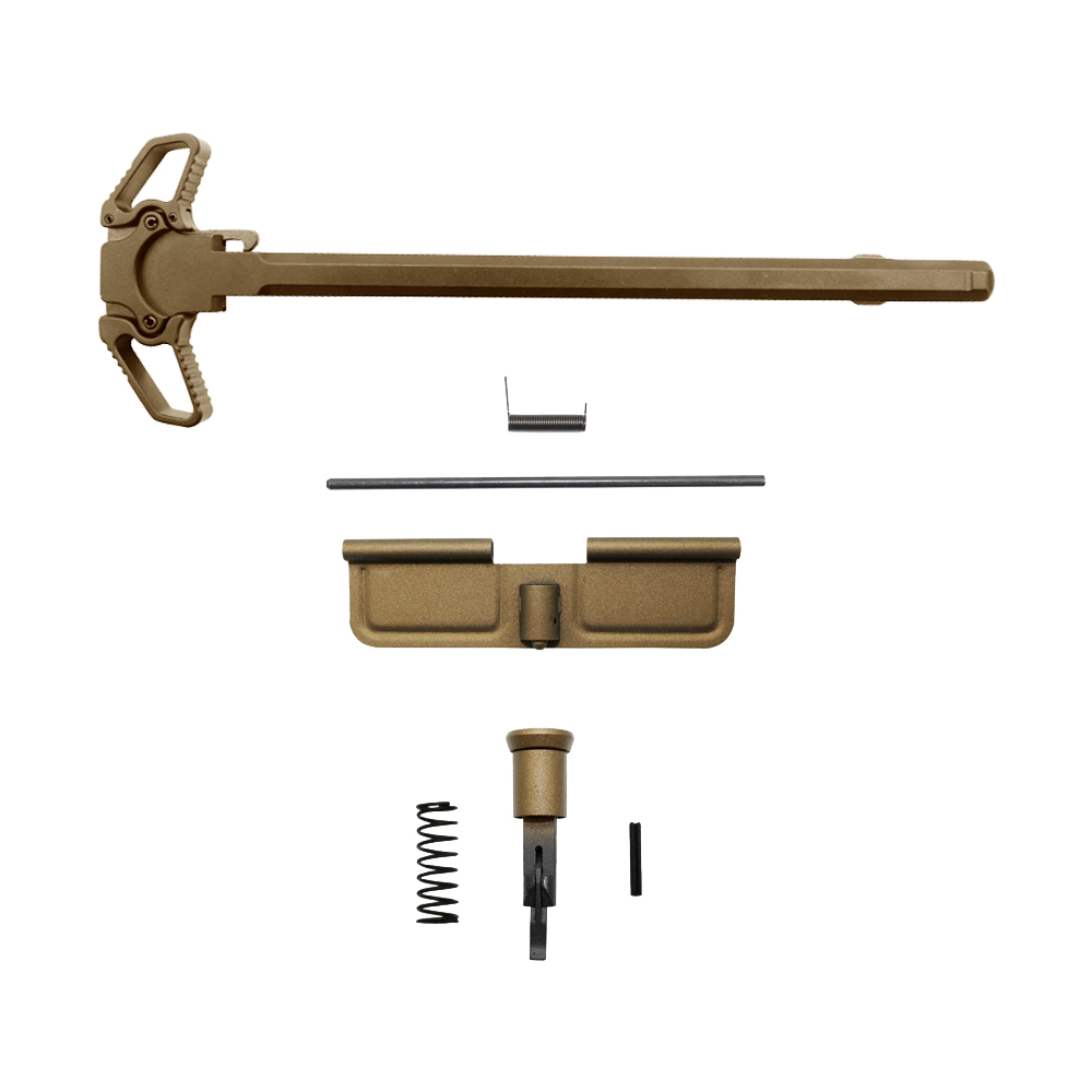 CERAKOTE BURNT BRONZE| AR-10 Bundle Upgraded Dual Ambidextrous Charging Handle
