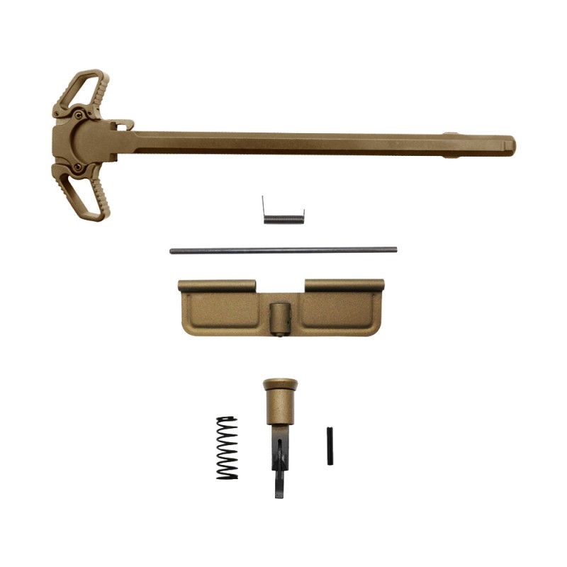 CERAKOTE BURNT BRONZE| AR-10 Bundle Upgraded Dual Ambidextrous Charging Handle