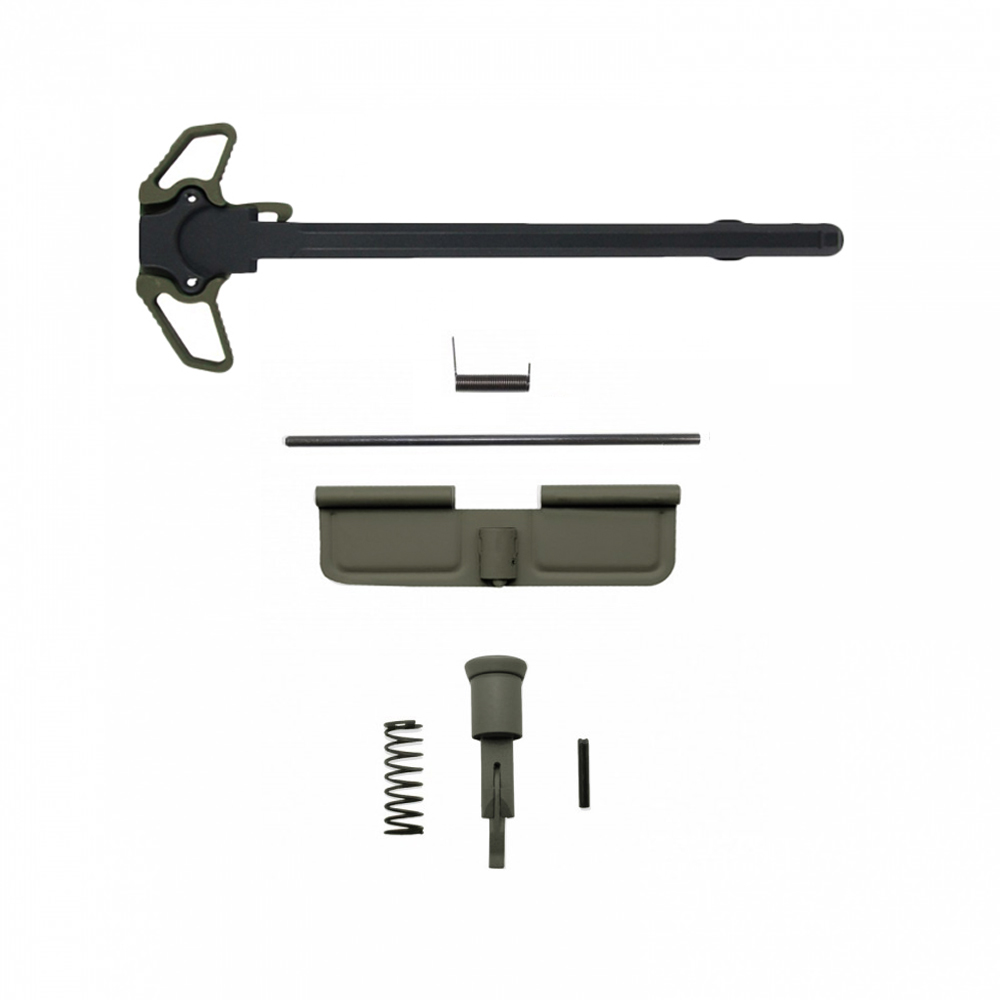 CERAKOTE OD GREEN| AR-10 Bundle Upgraded Dual Ambidextrous Charging Handle