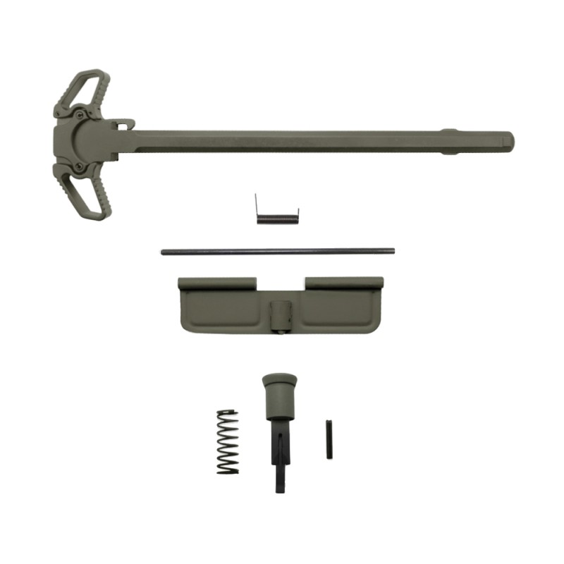 CERAKOTE OD GREEN| AR-10 Bundle Upgraded Dual Ambidextrous Charging Handle