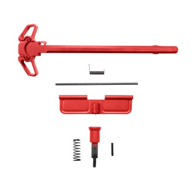 CERAKOTE RED| AR-10 Bundle Upgraded Dual Ambidextrous Charging Handle