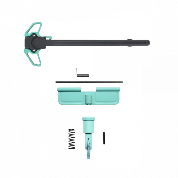 CERAKOTE ROBINS EGG| AR-10 Bundle Upgraded Dual Ambidextrous Charging Handle CERAKOTE ROBINS EGG| AR-10 Bundle Upgraded Dual Ambidextrous Charging Handle