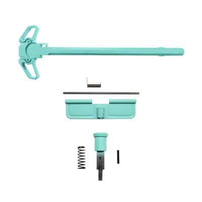 CERAKOTE ROBINS EGG| AR-10 Bundle Upgraded Dual Ambidextrous Charging Handle