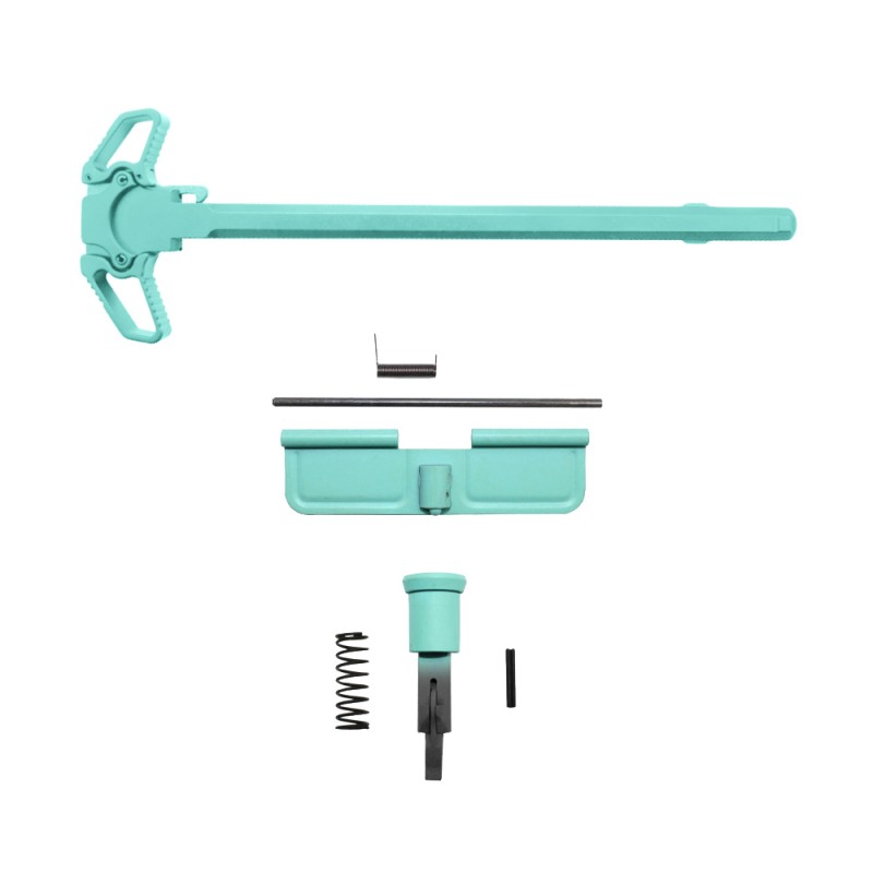 CERAKOTE ROBINS EGG| AR-10 Bundle Upgraded Dual Ambidextrous Charging Handle