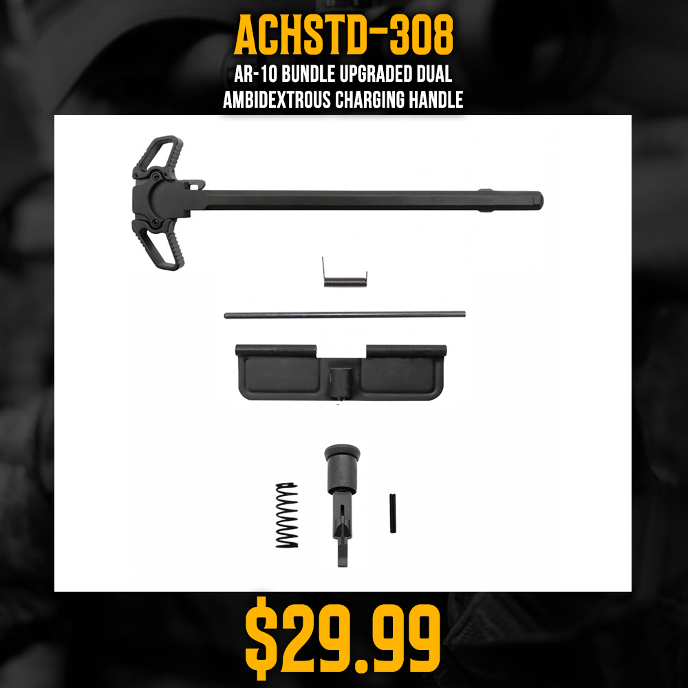 AR-10 Bundle Upgraded Dual Ambidextrous Charging Handle AR-10 Bundle Upgraded Dual Ambidextrous Charging Handle