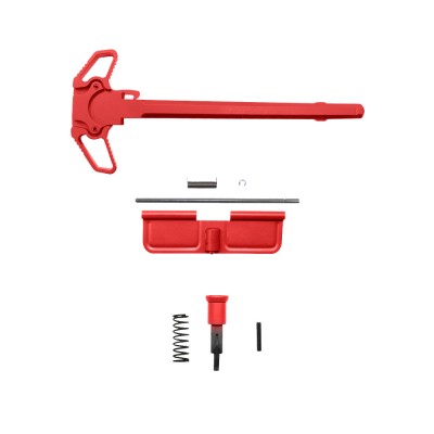 CERAKOTE RED| Accent Bundle Upgraded Ambidextrous Charging Handle 