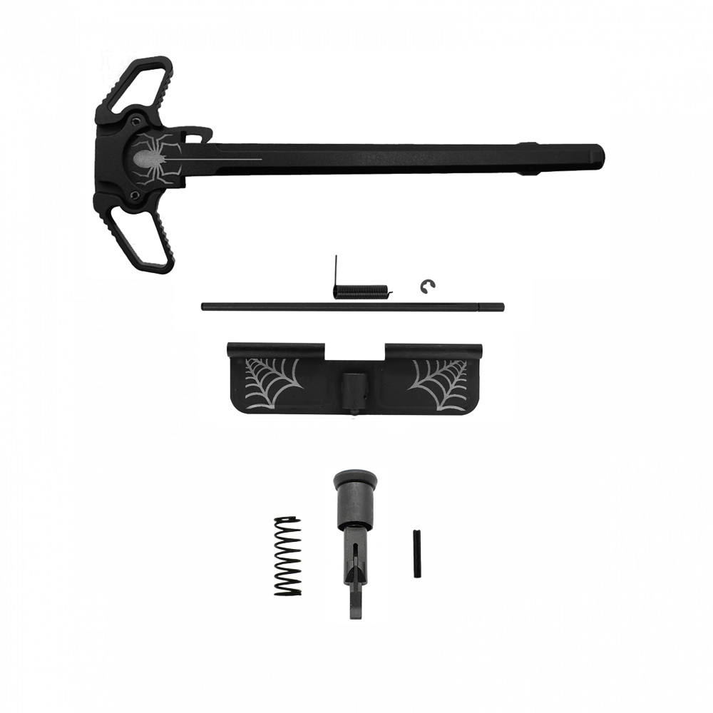 AR-15 SPIDER Package Charging Handle Dual Ambidextrous Dust Cover and Forward Assist