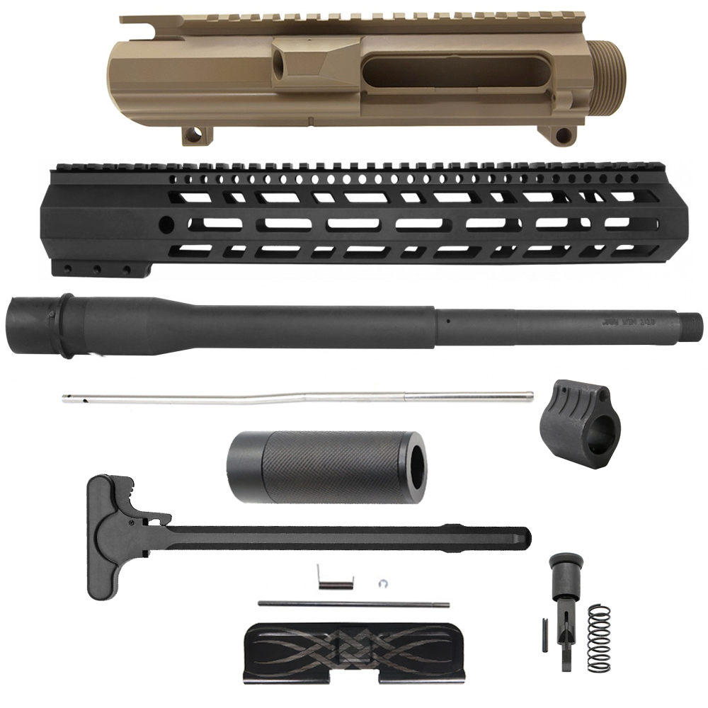 AR-10 / LR-308 16'' Barrel W/ 15" Key-Mod Handguard| ''GAIA'' Carbine Kit