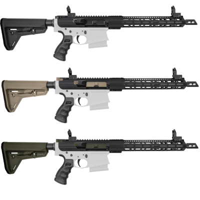 AR-10 / LR-308 16'' Parkerized Barrel With 15" M-Lok Handguard| ''ITZAMNA'' Carbine Kit