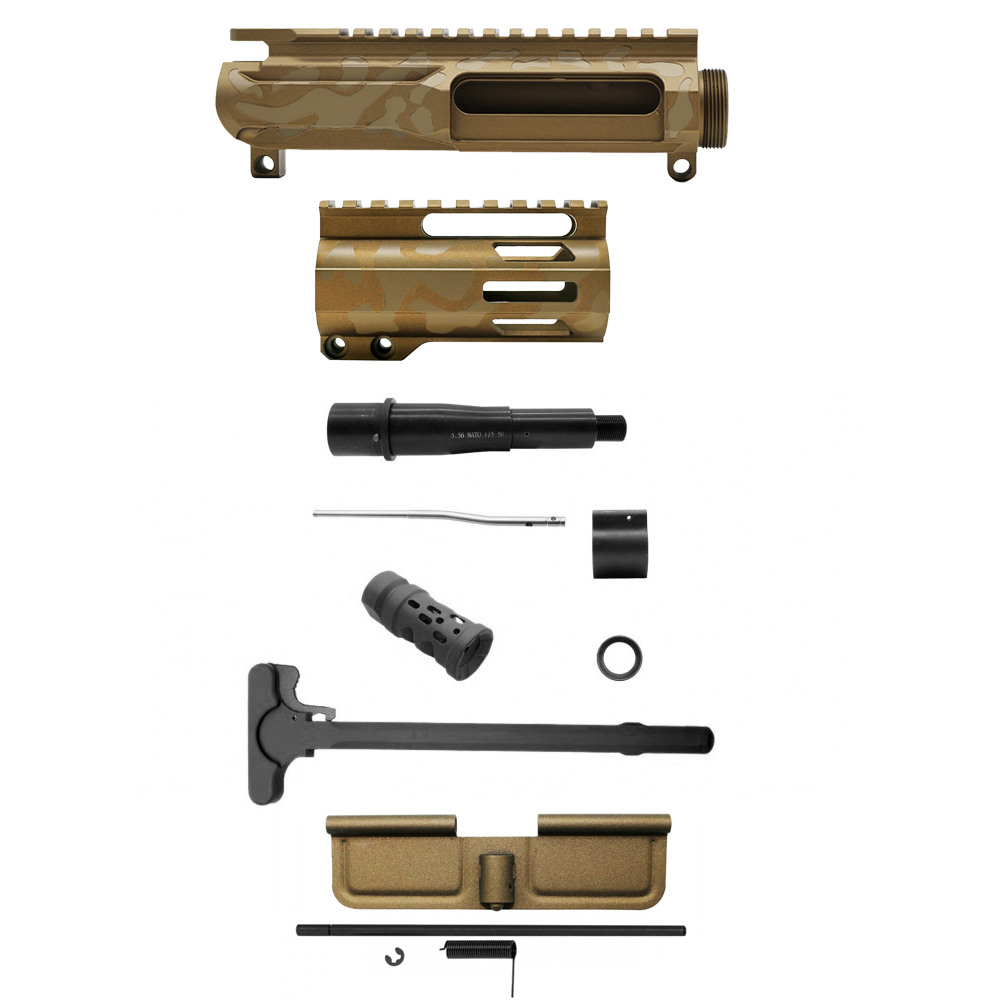 AR-15 .223/5.56 5" Barrel W/ 4'' Handguard | ''BBR CAM-FML4 MARK II'' Pistol Kit