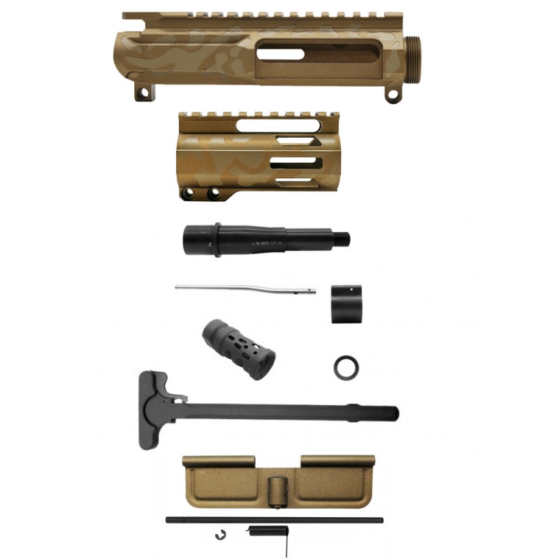 AR-15 .223/5.56 5" Barrel W/ 4'' Handguard | ''BBR CAM-FML4 MARK II'' Pistol Kit