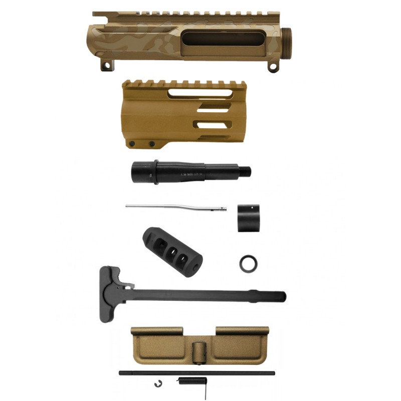 AR-15 .223/5.56 5" Barrel W/ 4'' Handguard | ''BBR CAM-FML4 MARK III''  Pistol Kit